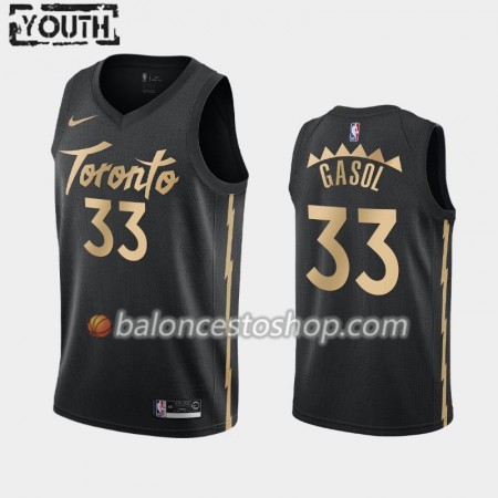 Camiseta Niños NBA Toronto Raptors Marc Gasol 33 2019-20 Nike City Edition Swingman